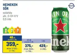 Metro Heineken sör ajánlat