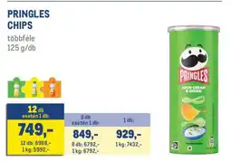 Metro Pringles chips ajánlat