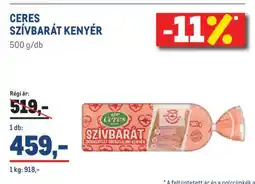 Metro Ceres Szívbarát kenyér ajánlat