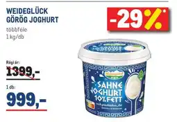 Metro WEIDEGLÜCK GÖRÖG JOGHURT ajánlat