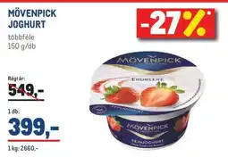Metro MÖVENPICK JOGHURT ajánlat
