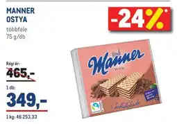 Metro Manner Ostya ajánlat