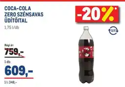 Metro Coca-Cola Zero szénsavas üdítőital ajánlat