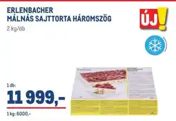 Metro ERLENBACHER MÁLNÁS SAJTTORTA HÁROMSZÖG ajánlat