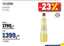 Metro YO SZÖRP ajánlat