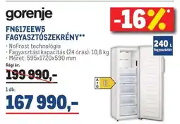 Metro GORENJE FN617EEW5 FAGYASZTÓSZEKRÉNY ajánlat