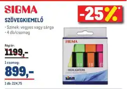 Metro SIGMA ajánlat