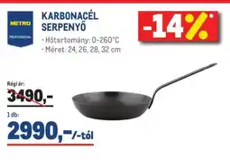 Metro KARBONACÉL SERPENYŐ ajánlat