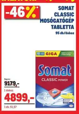 Metro Somat Classic mosogatógép-tabletta ajánlat