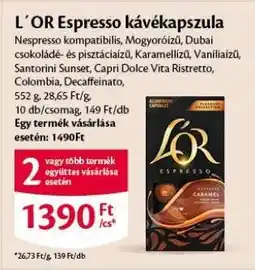 EcoFamily L'OR Espresso kávékapszula ajánlat