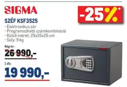 Metro SIGMA SZÉF KSF3525 ajánlat