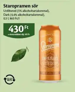 EcoFamily Staropramen sör ajánlat