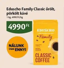 EcoFamily Eduscho Family Classic őrölt, pörkölt kávé ajánlat