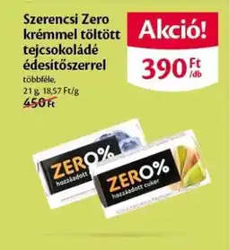 EcoFamily Szerencsi Zero krémmel töltött tejcsokoládé édesítőszerrel ajánlat