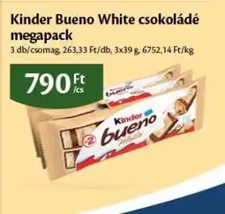 EcoFamily Kinder Bueno White csokoládé megapack ajánlat