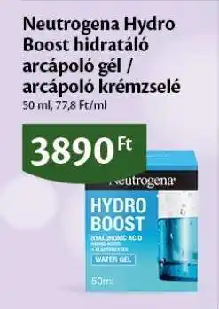 EcoFamily Neutrogena Hydro Boost hidratáló arcpápoló gél / arcpápoló krémzselé ajánlat