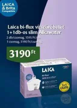 EcoFamily Laica bi-flux vízszűrőbetét 1+1db-os slim Alkalwater ajánlat