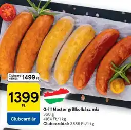 Tesco Grill Master grillkolbász mix ajánlat