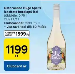 Tesco Ostorosbor Hugo Spritz ízesített boralapú ital ajánlat