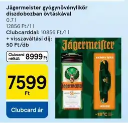 Tesco Jägermeister gyógynövénylikőr díszdobozban övtáskával ajánlat