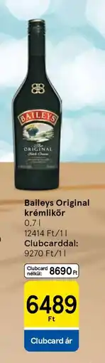Tesco Baileys Original krémlikőr ajánlat