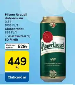 Tesco Pilsner Urquell Dobozos Sör ajánlat