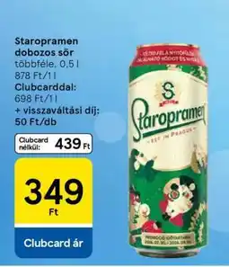 Tesco Staropramen dobozos sör ajánlat
