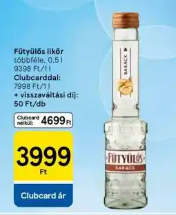 Tesco Fütyülős likőr ajánlat