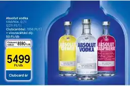 Tesco Absolut vodka ajánlat