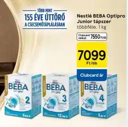 Tesco Nestlé BEBA Optipro Junior tápszer ajánlat