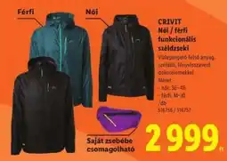 Lidl CRIVIT Női / férfi funkcionális széldzseki ajánlat