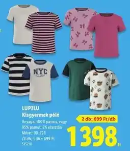Lidl LUPILU Kisgyermek póló ajánlat