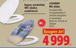 Lidl Livarno WC-ülőke ajánlat
