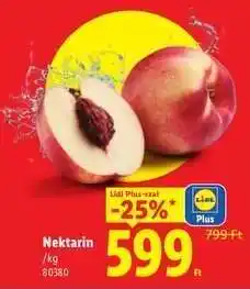 Lidl Nektarin ajánlat