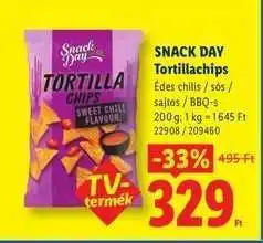Lidl SNACK DAY Tortillachips ajánlat