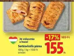 Lidl Sertésvirslis párna ajánlat