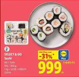 Lidl Select & Go Sushi ajánlat