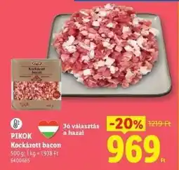 Lidl PIKOK Kockázott bacon ajánlat