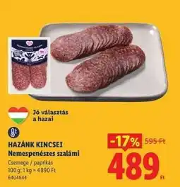 Lidl HAZÁNK KINCSEI Nemespenészes szalámi ajánlat