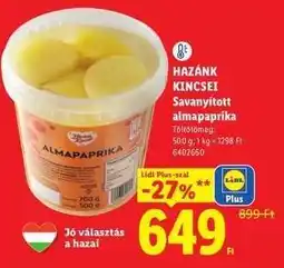 Lidl HAZÁNK KINCSEI Savanyított almapaprika ajánlat