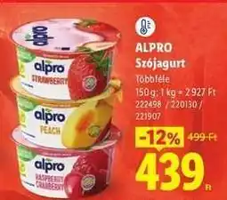 Lidl ALPRO Szójagurt ajánlat