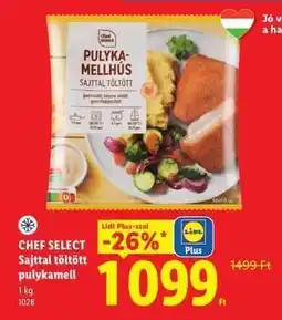 Lidl Chef Select Sajttal töltött pulykamell ajánlat