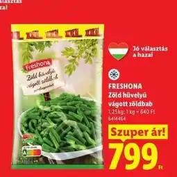 Lidl FRESHONA Zöld hüvelyű vágott zöldbab ajánlat