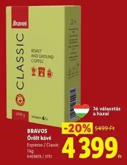 Lidl BRAVOS Őrölt kávé ajánlat