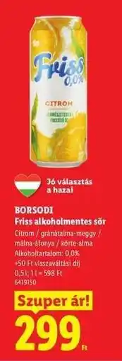 Lidl BORSODI ajánlat