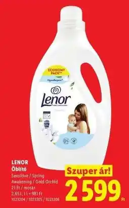 Lidl LENOR Öblítő ajánlat