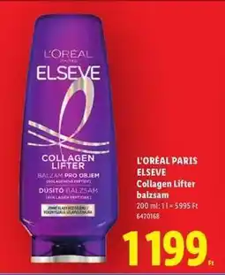 Lidl L'ORÉAL PARIS ELSEVE Collagen Lifter balzsam ajánlat