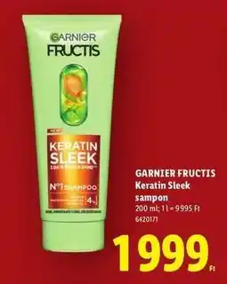 Lidl GARNIER FRUCTIS KERATIN SLEEK SAMPON ajánlat