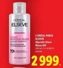 Lidl L'ORÉAL PARIS ELSEVE ajánlat