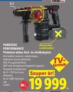 Lidl PARKSIDE PERFORMANCE ajánlat